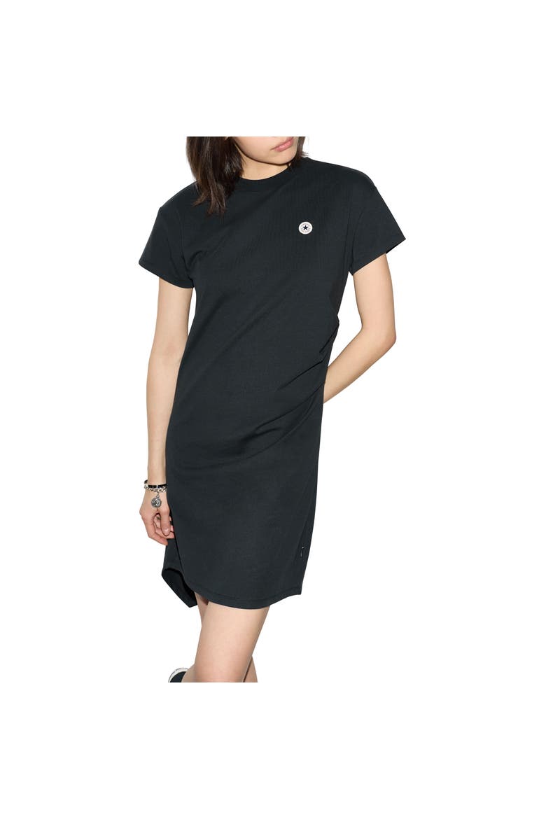 Drape Tee Dress, Main, color, Converse Black