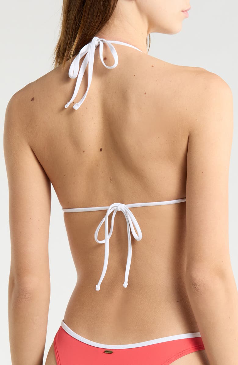 Rip Curl Classic Surf Triangle Bikini Top, Alternate, color, Red