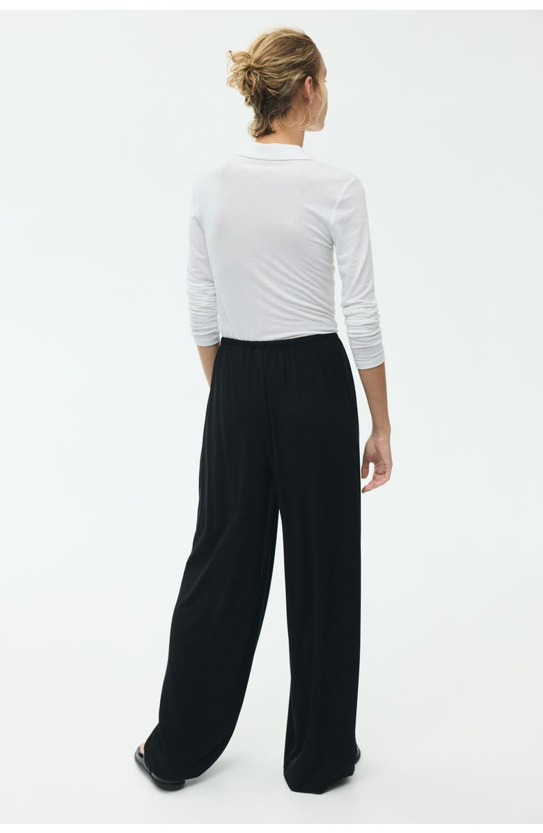 H&M Balloon Drawstring Trousers, Alternate, color, Black