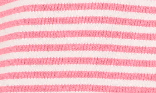 Cece Stripe Short Sleeve Sweater In Confetti
