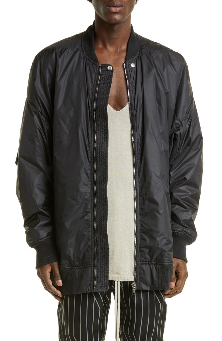 Rick Owens Jumbo Peter Flight Jacket, Main, color, 
