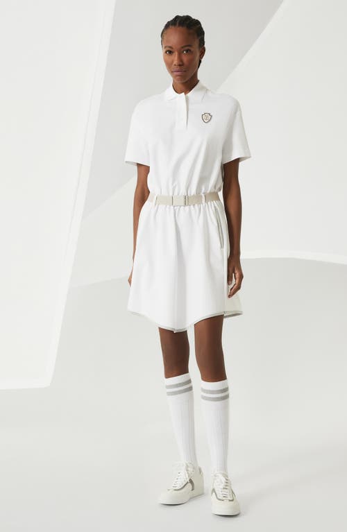 Brunello Cucinelli Couture Interlock Mini Dress In White