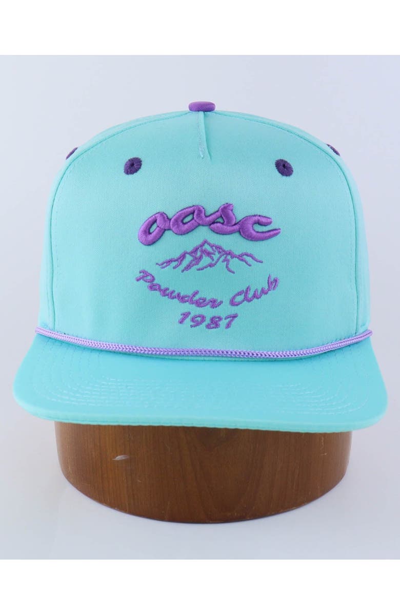 OOSC Powderclub Snapback - Aqua, Alternate, color, Aqua