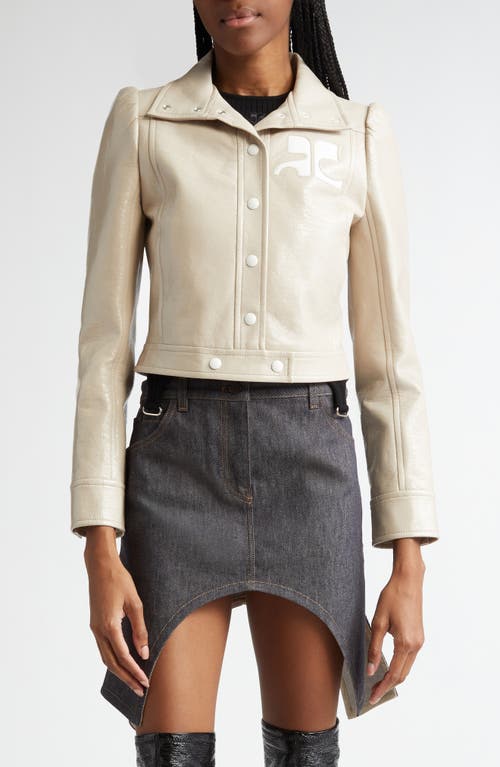 Courrèges Re-edition Vinyl Jacket In White