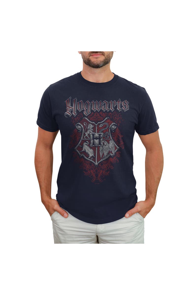 HARRY POTTER Men's Harry Potter Vintage Artistic Crest Graphic T-Shirt, Main, color, Navy Blue