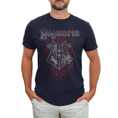 Men's Harry Potter Vintage Artistic Crest  Graphic T-Shirt