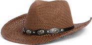 Vince Camuto Concho Trim Cowgirl Hat