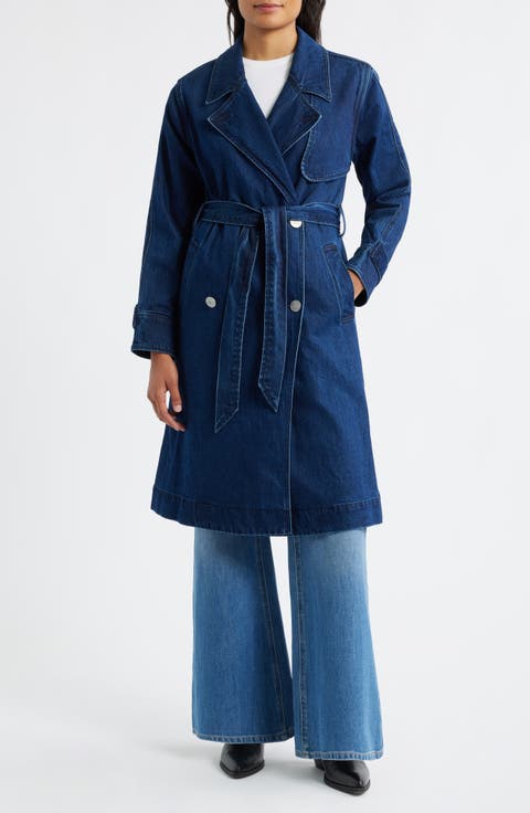 Women's Denim Trench Coats | Nordstrom