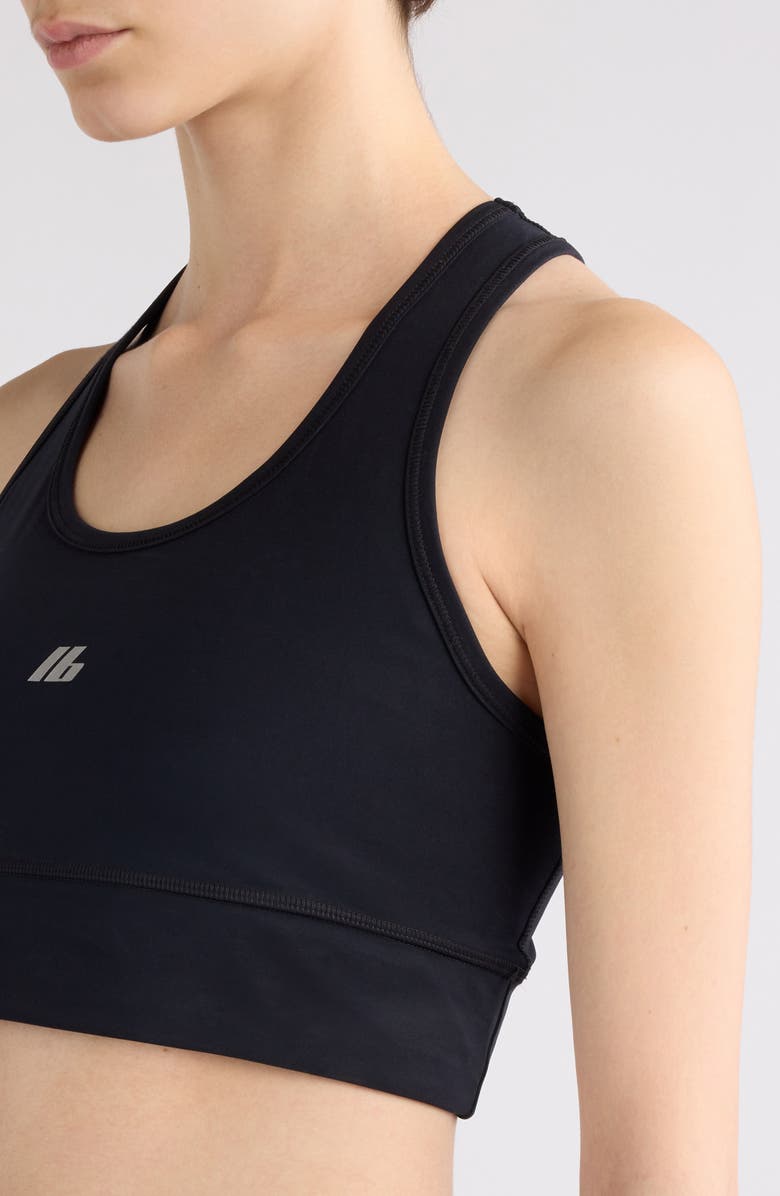 Balenciaga Logo Sports Bra, Alternate, color, 