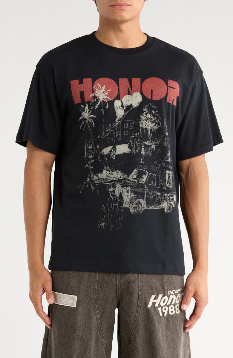 HONOR THE GIFT Block Party Graphic T-Shirt, Main, color, 