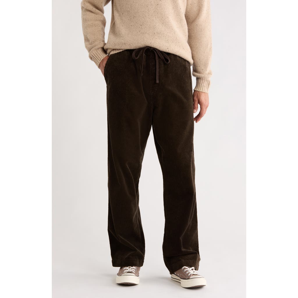 Carhartt Work In Progress Floyde Tie Waist Corduroy Pants In Black