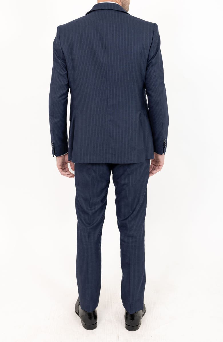 PINO BY PINOPORTE Slim Stripe Wool Suit, Alternate, color,