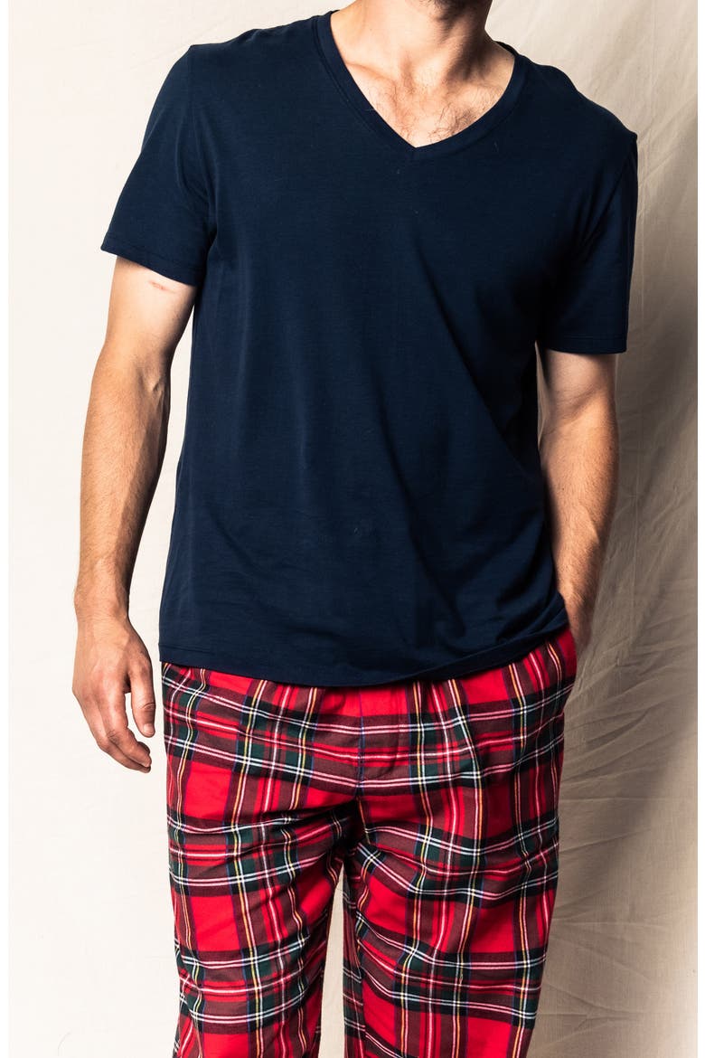 Imperial Tartan Cotton Flannel Pajama Bottoms, Alternate, color, RED