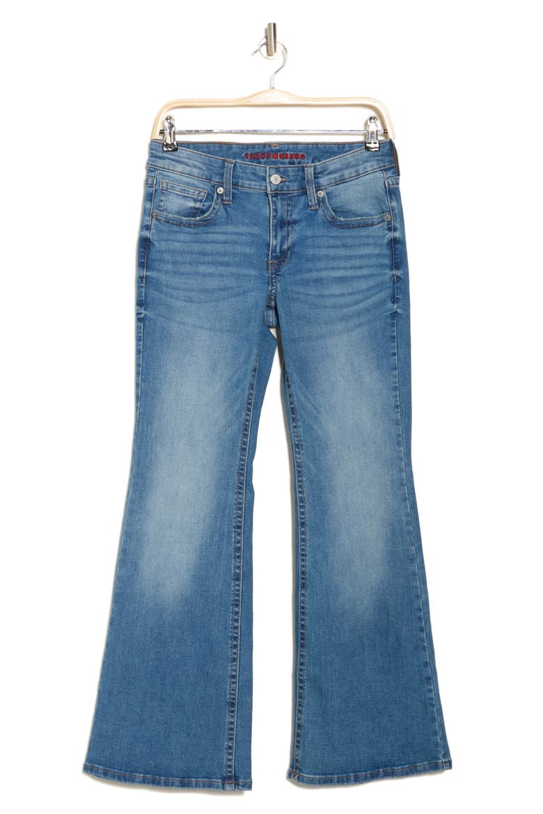 Low Rise Flare Leg Jeans, Alternate, color, WILD LIGHT