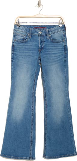 Low Rise Flare Leg Jeans