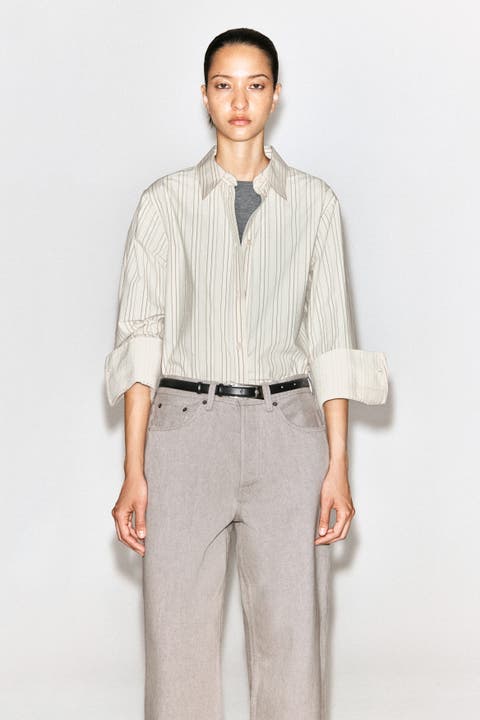 Bonded-Paneled Cotton Shirt