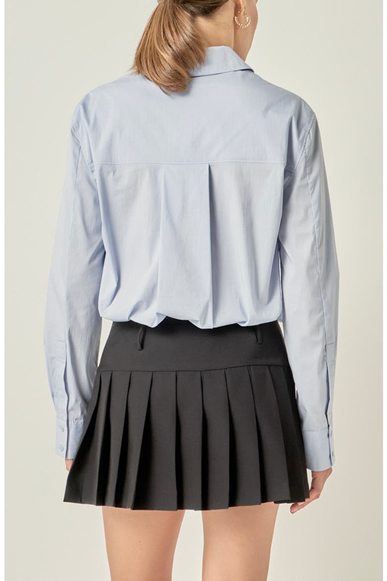 Stretch Cotton Shirt, Alternate, color, POWDER BLUE