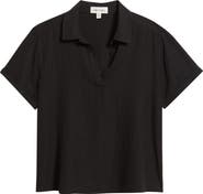 Cloth & Stone Collared Short Sleeve Shirt