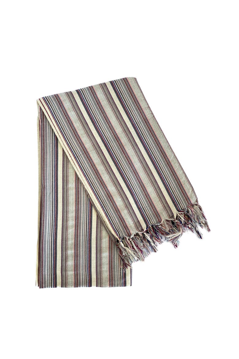 Casablanca Sustainable Turkish Towel / Blanket, Main, color, Gray