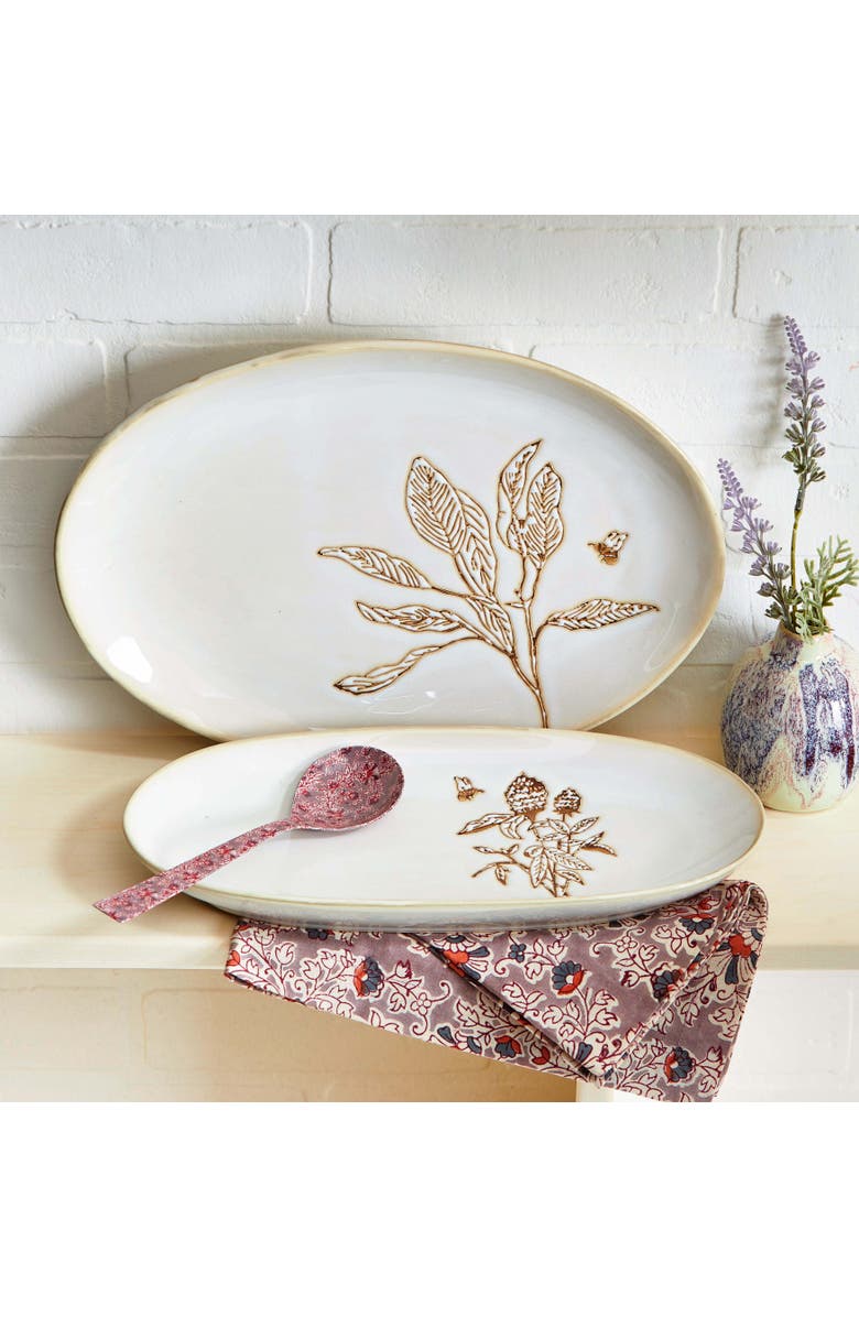 tag Lavender Honey Large Oval Ceramic Platter Dishwasher Safe, Alternate, color, Multicolored