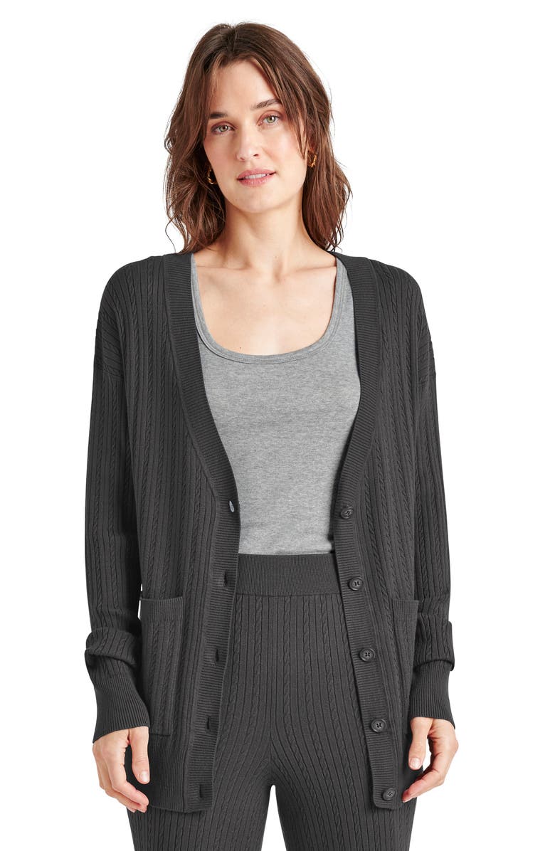 Splendid Veronica Cable Stitch Cardigan, Alternate, color, 