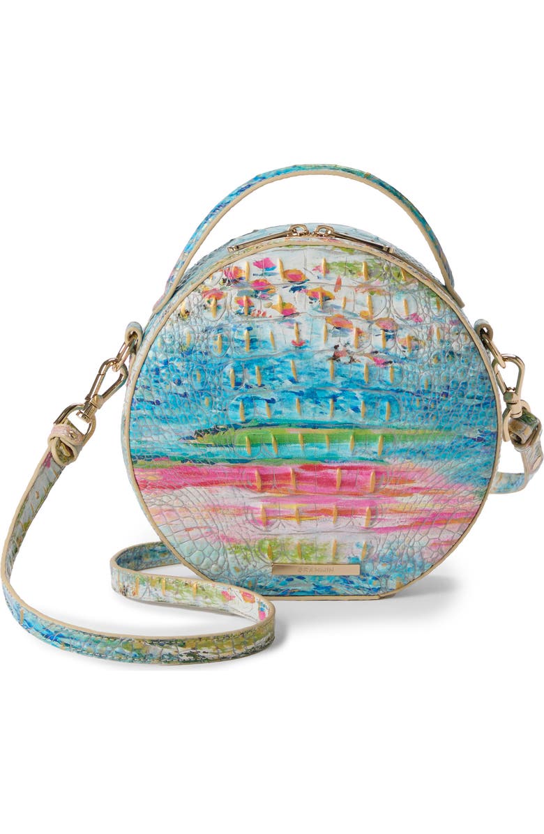 Brahmin Lane Croc Embossed Leather Crossbody Bag, Alternate, color,