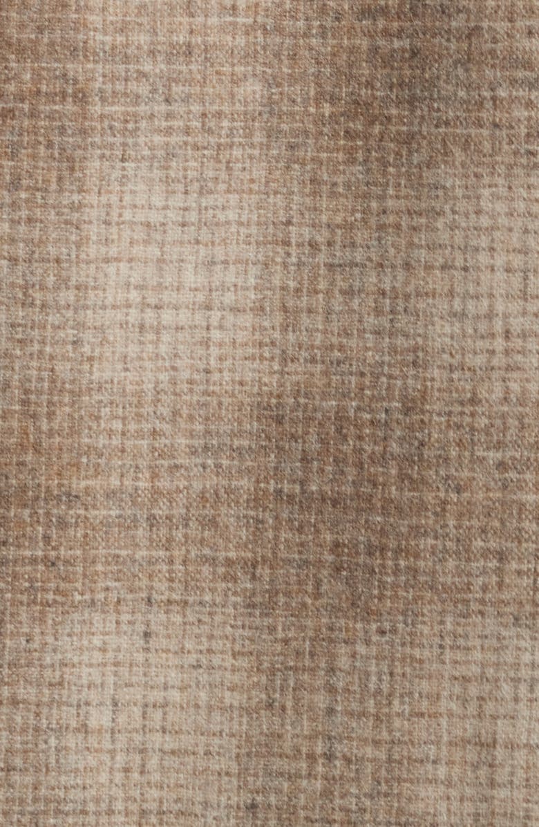 Pendleton Board Plaid Wool Flannel Button-Up Shirt, Alternate, color, Tan Mix Shadow Plaid