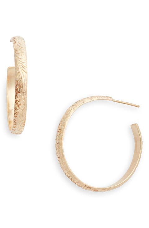 Flora Hoop Earrings