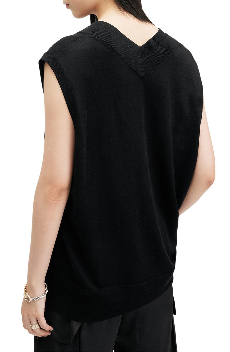 AllSaints Bern Tank Top, Alternate, color, Black