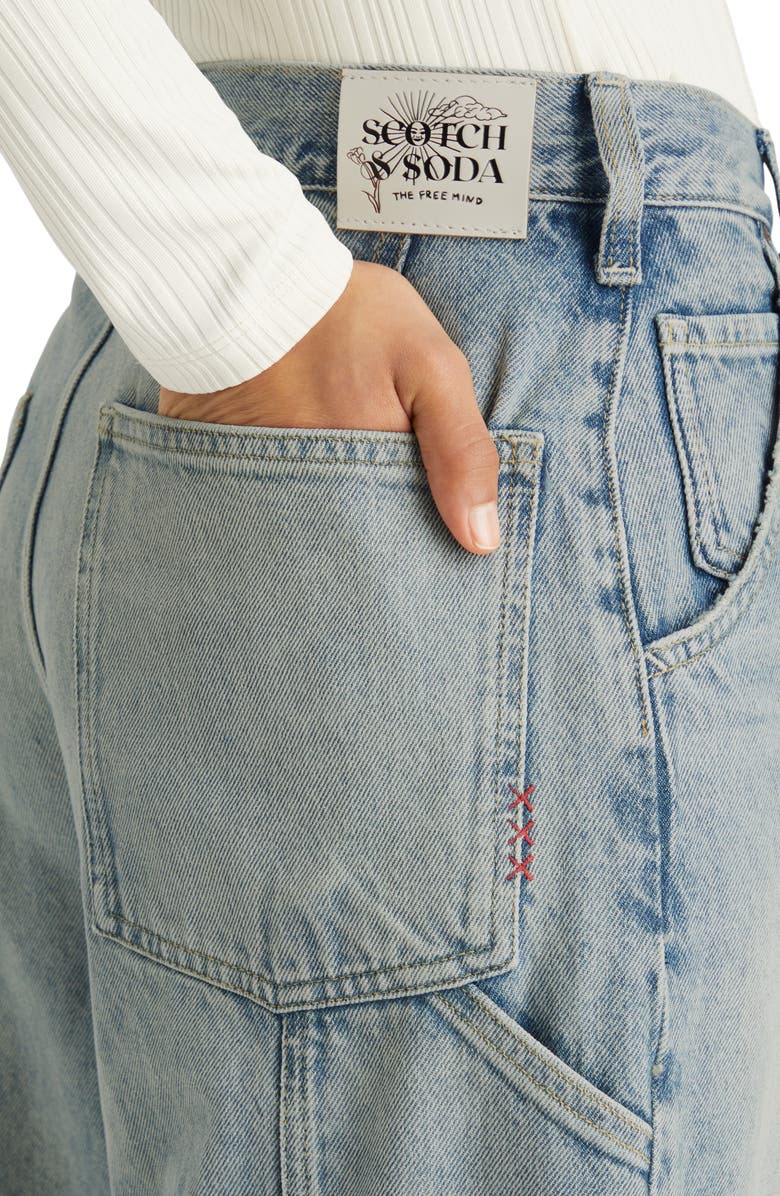 Scotch & Soda The Deep Wide Leg Cargo Jeans, Alternate, color, 