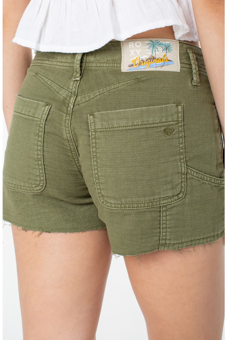 Beachrock Denim Cutoff Shorts, Alternate, color, FOUR LEAF CLOVER SOLID