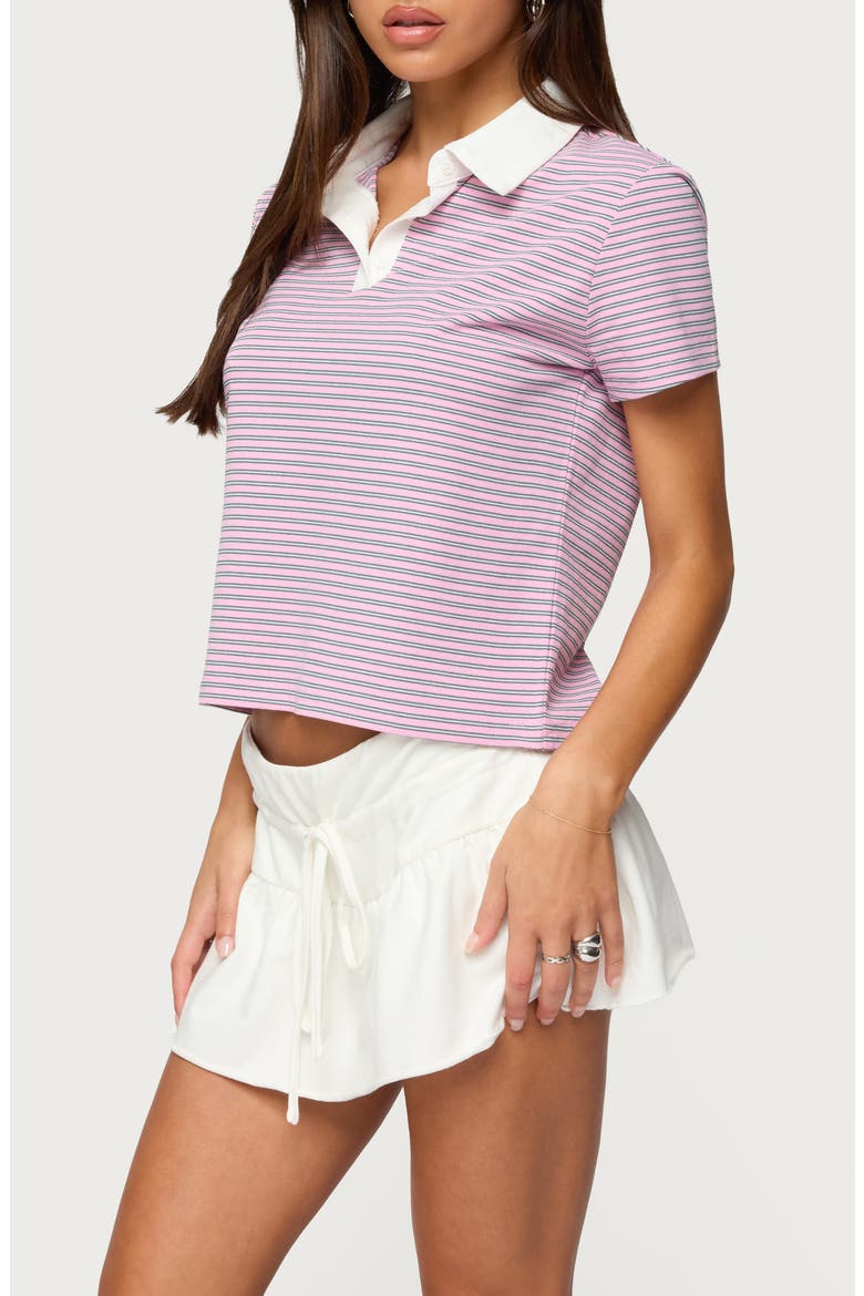Lennie Stripe Polo, Alternate, color, PINK
