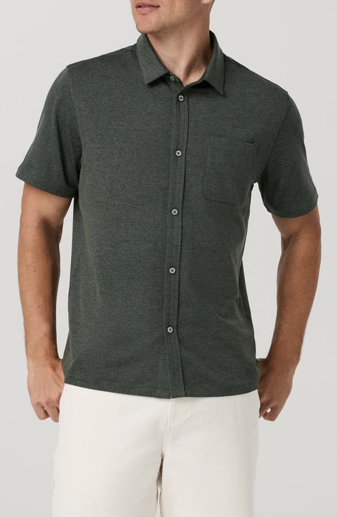 Ponto Short Sleeve Performance Button-Up Shirt
