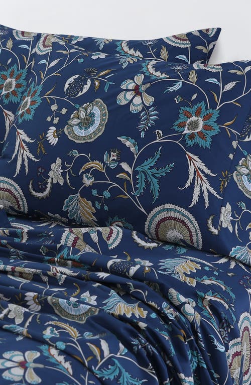 Azores Home 300 Thread Count Organic Cotton Sateen Sheet Set In Multi