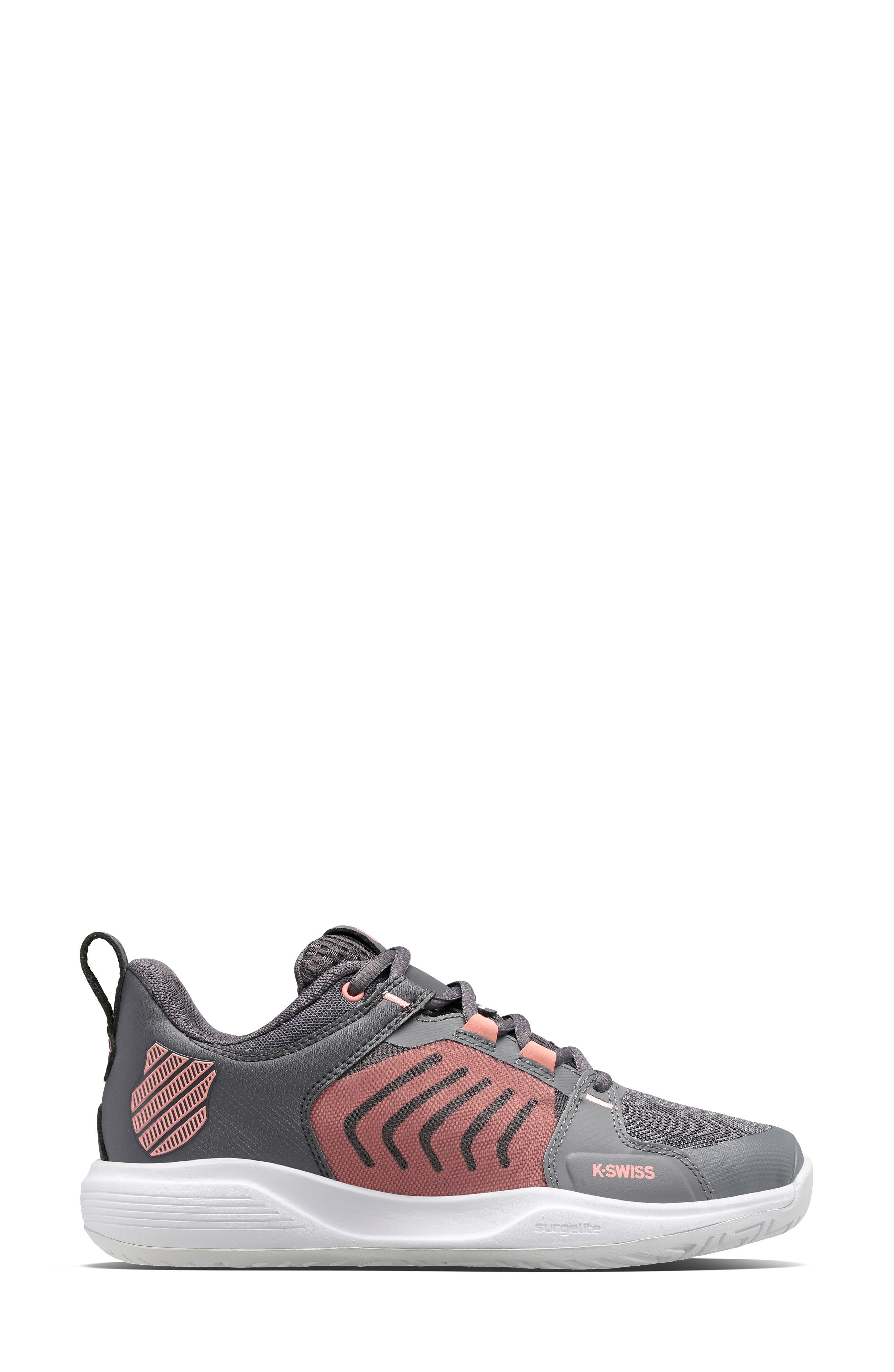 Ultrashot Team Tennis Shoe, Alternate, color, STEEL GRAY/ASPHALT/PEACH AMBER