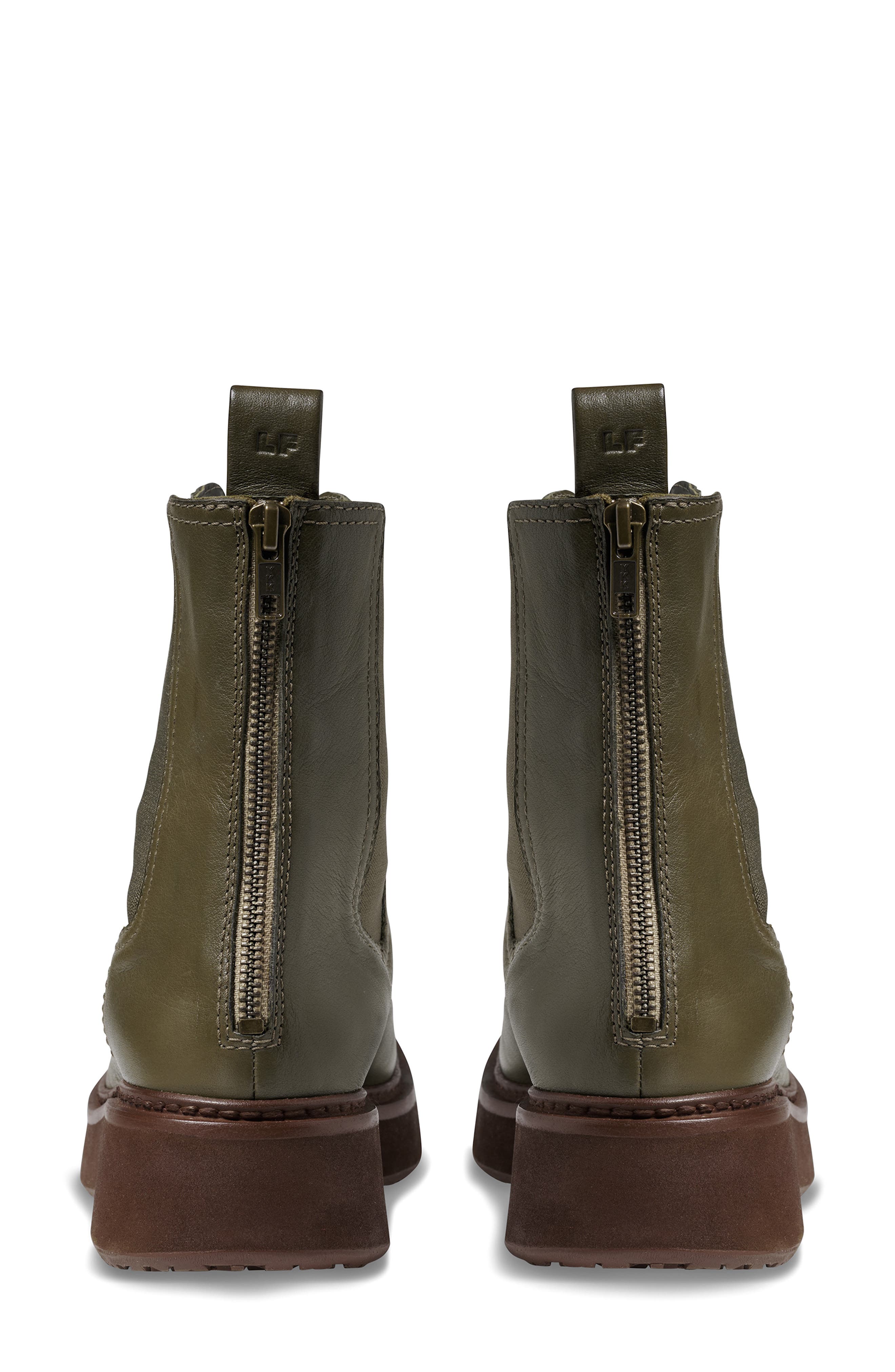 Worker Leather Boot, Alternate, color, OLIVE