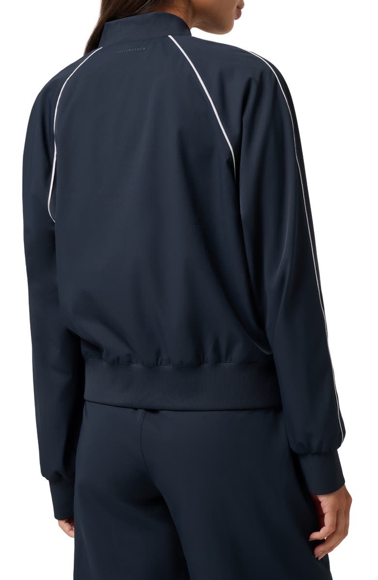 TravisMathew Opening Shot Bomber Jacket, Alternate, color, Navy Blazer