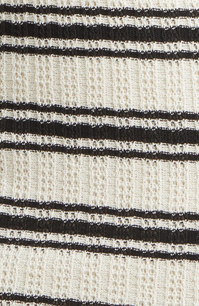 Ramy Brook Nylah Stripe Knit Tank Dress, Alternate, color, Black Stripe