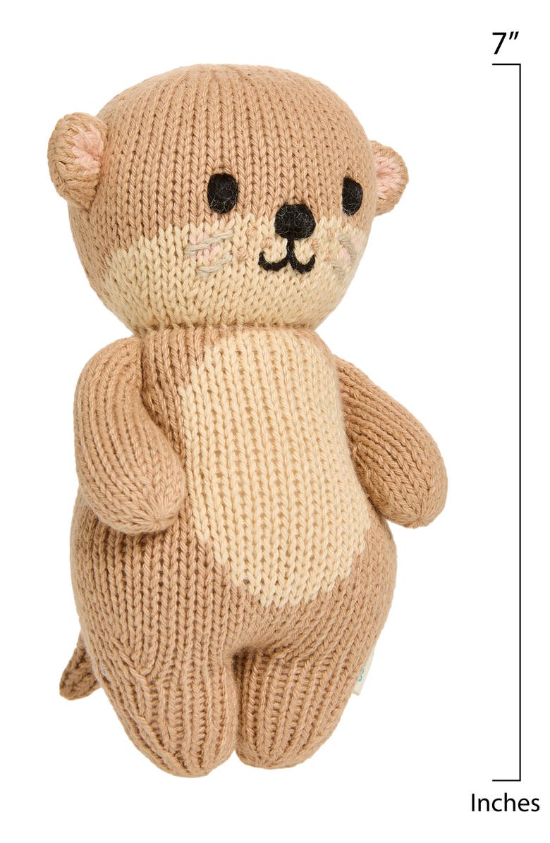 cuddle+kind Baby Otter Stuffed Animal, Alternate, color, Brown