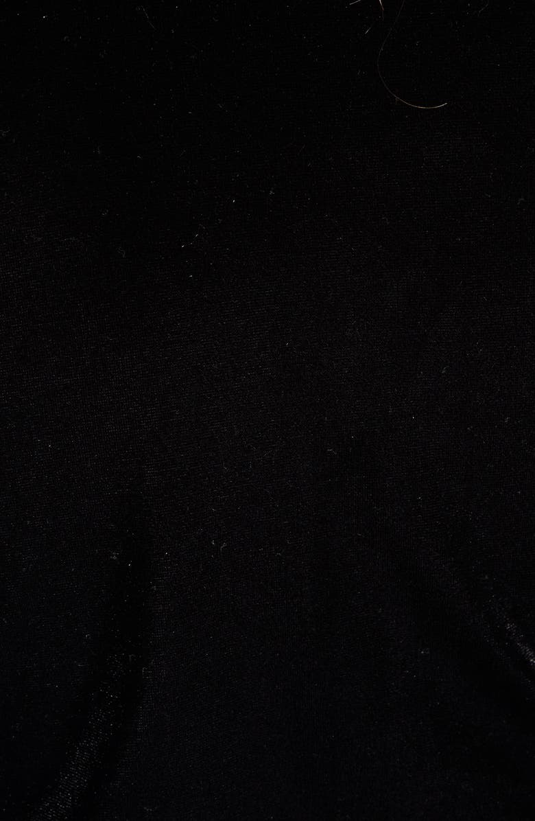 Bardot Bryony Balloon Sleeve Velvet Bodysuit, Alternate, color,