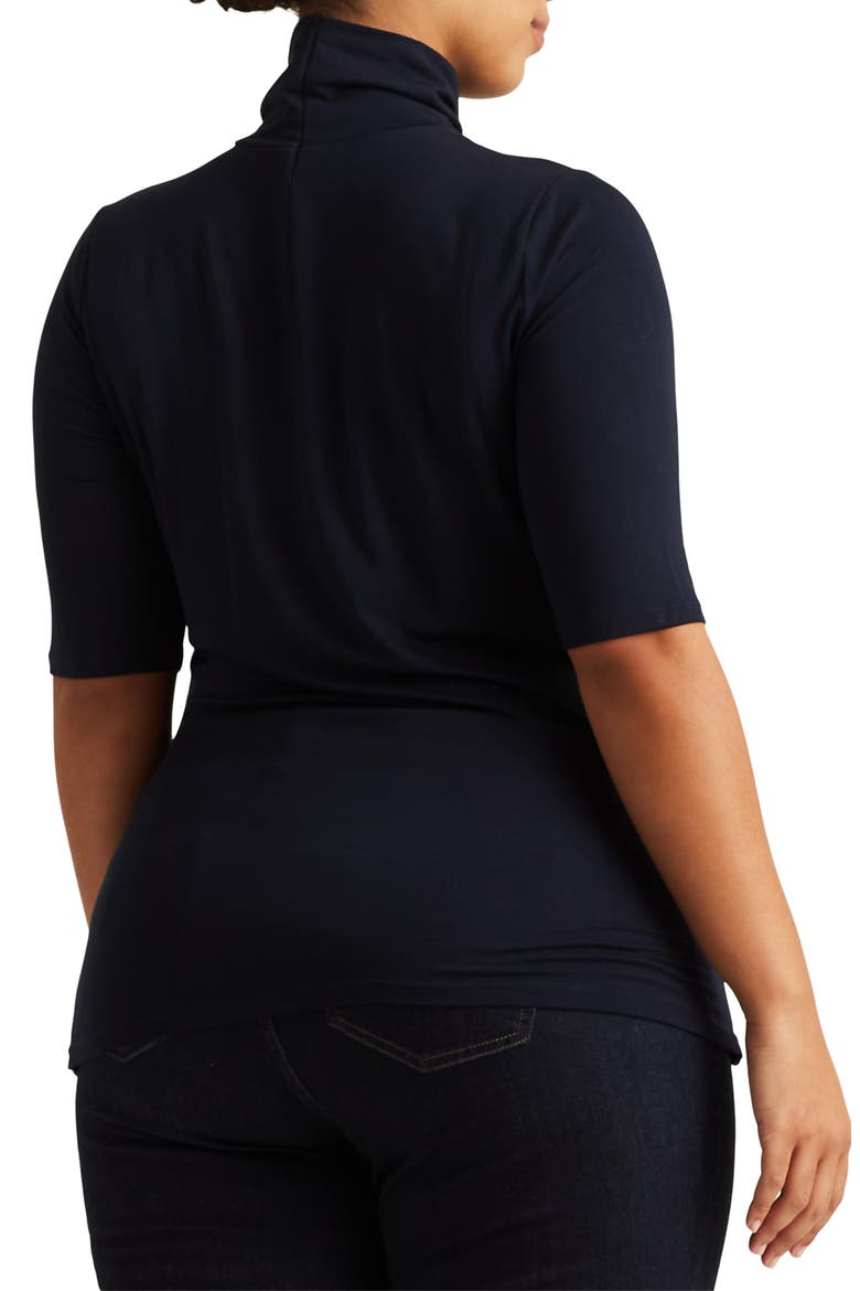Scrunch Neck Top, Alternate, color, LAUREN NAVY