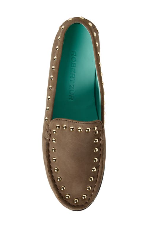 Robert Zur Diane Stud Loafer In Brown