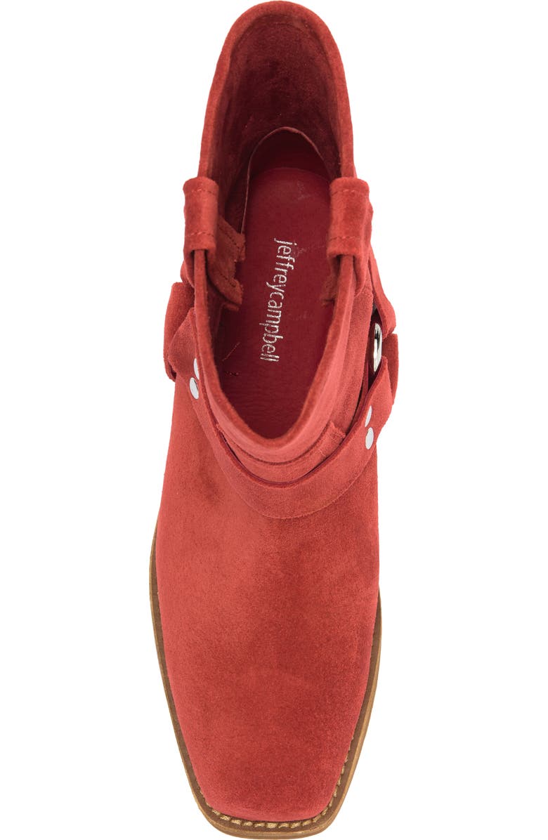 Jeffrey Campbell Waylon Harness Boot, Alternate, color, Tomato Suede