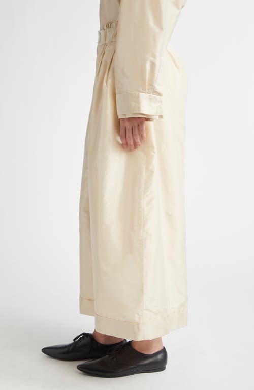 MERUERT TOLEGEN MERUERT TOLEGEN OVERSIZE CROP WIDE LEG TAFFETA PANTS