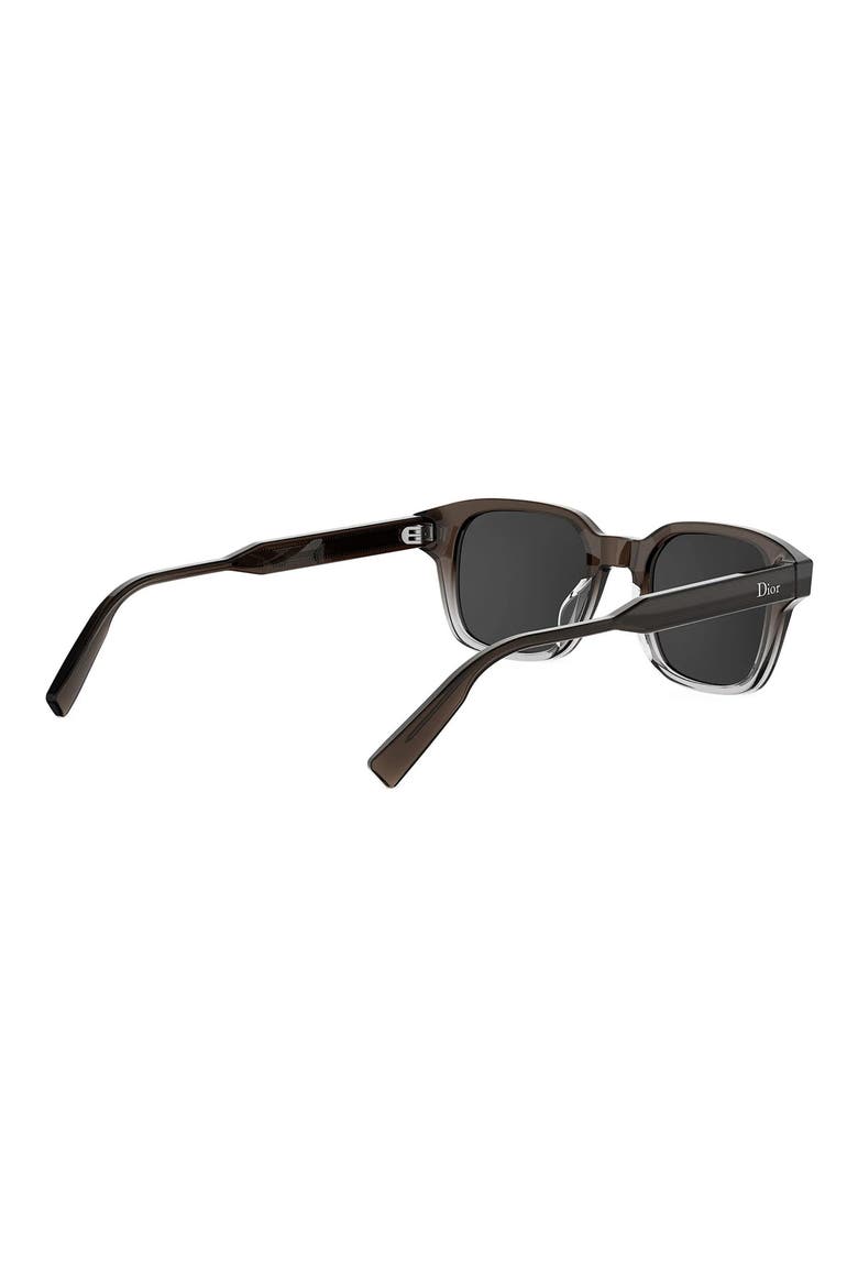 'Dioribbon S1I 48mm Small Geometric Sunglasses, Alternate, color, DARK BROWN/ OTHER / SMOKE