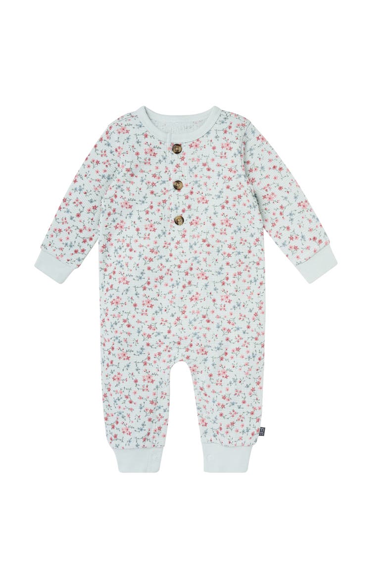 Long Leg Slouch Romper, Main, color, Sky Floral