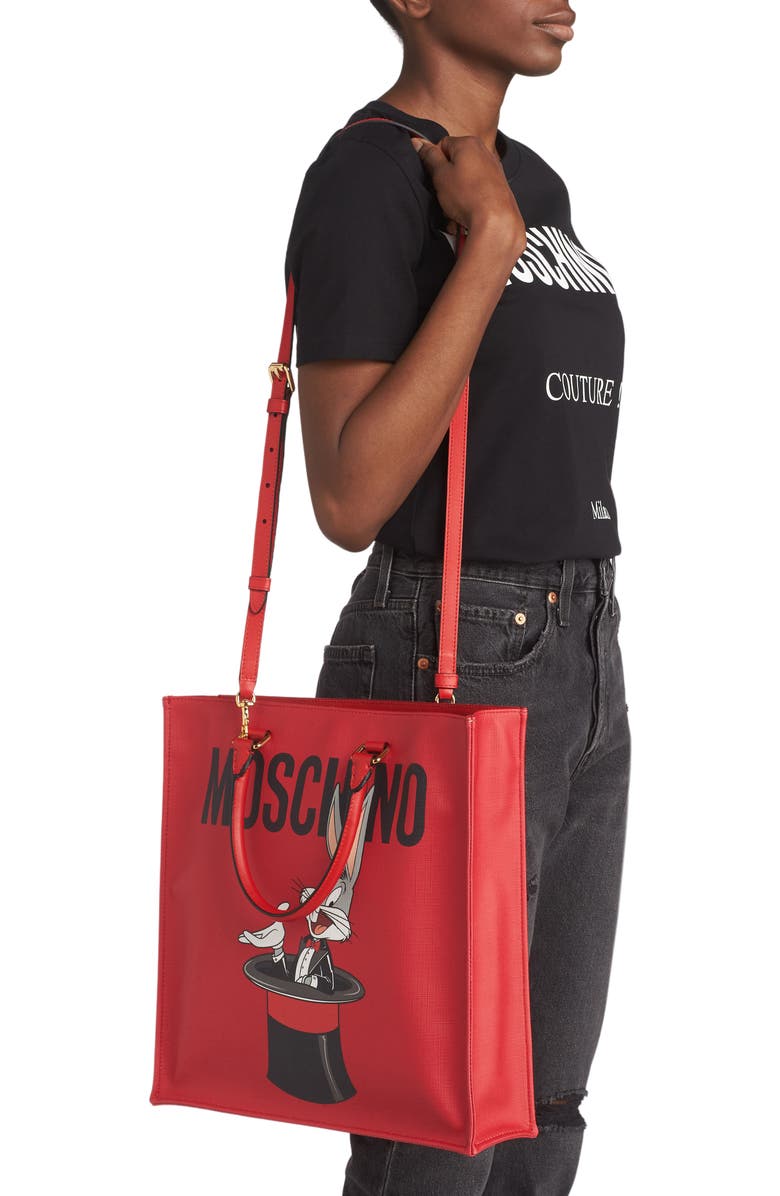 Moschino Year of the Rabbit Shopper, Alternate, color,