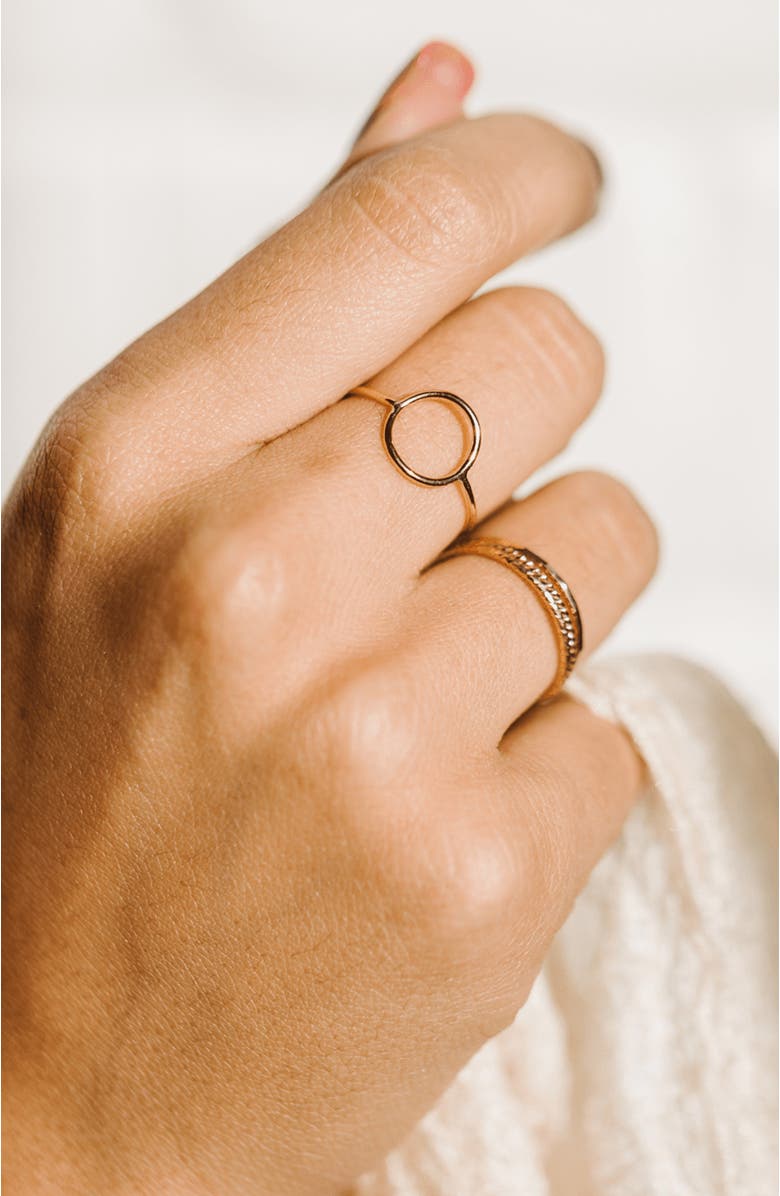 MADE BY MARY Meridian Ring, Alternate, color, Gold Filled