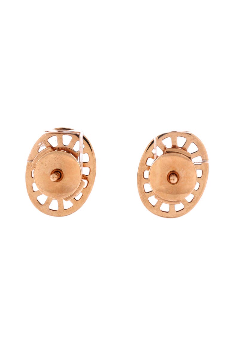 Chaine D'Ancre Divine Stud Earrings 18K Rose Gold with Diamonds Small, Alternate, color, Rose Gold