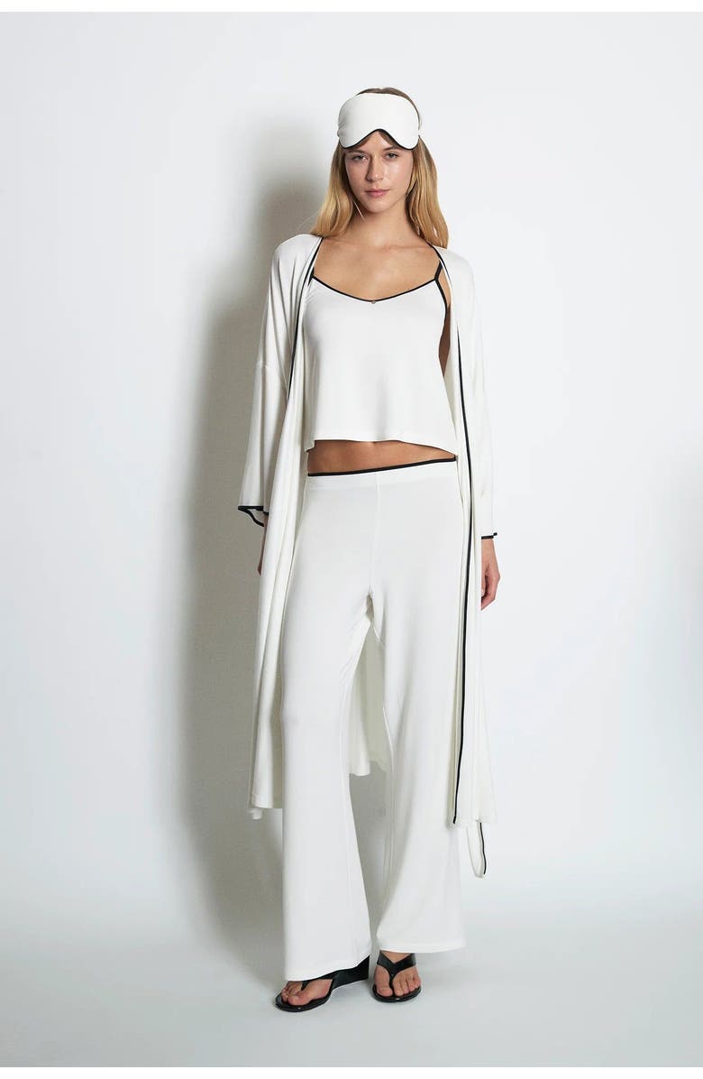 House Of Silk Monroe Soft Strap Set and Eye Mask, Main, color, White